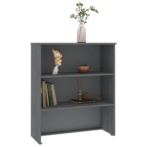 Yläkaappi HAMAR tummanharmaa 85x35x100 cm täysi mänty