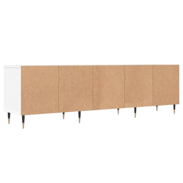 Tv-bänk vit 150x30x44,5 cm konstruerat trä