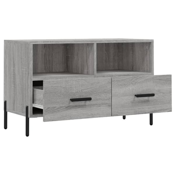 Tv-bänk grå sonoma 80x36x50 cm konstruerat trä