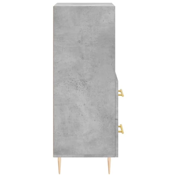 skænk 34,5x34x90 cm konstrueret træ betongrå