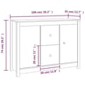 Pikkukuva 10 / 10: Senkki hunajanruskea 100x35x74 cm täysi mänty