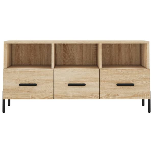 Tv-bänk sonoma ek 102x36x50 cm konstruerat trä