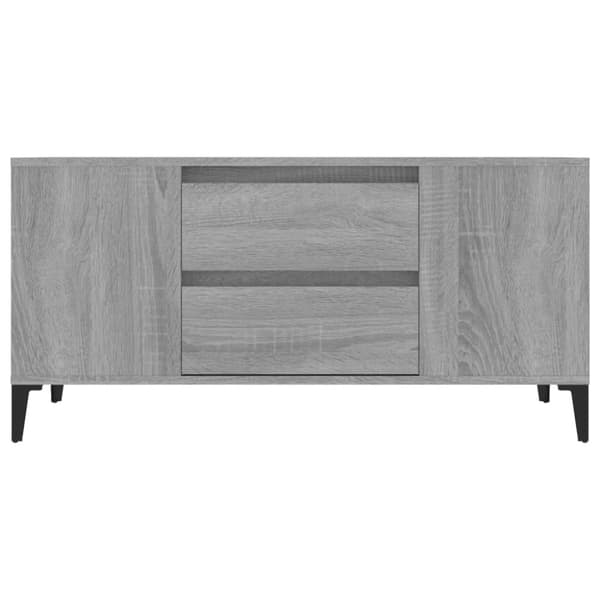 Tv-bänk grå sonoma 102x44,5x50 cm konstruerat trä