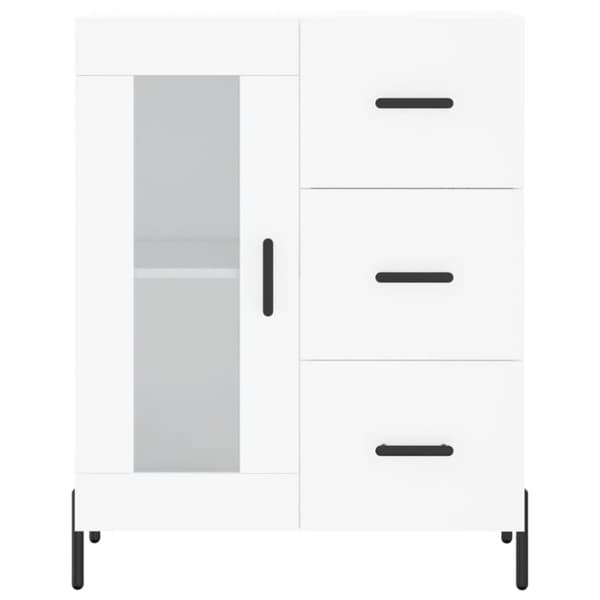 højskab 69,5x34x180 cm konstrueret træ hvid