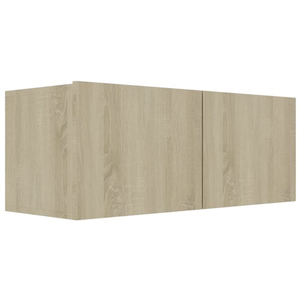tv-skabssæt 4 stk. 60x30x30 cm konstrueret træ sonoma-eg