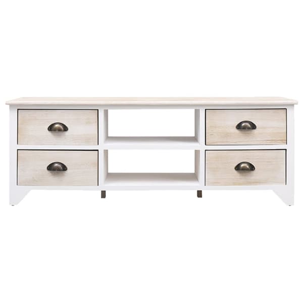 tv-skab 108x30x40 cm massivt kejsertræ