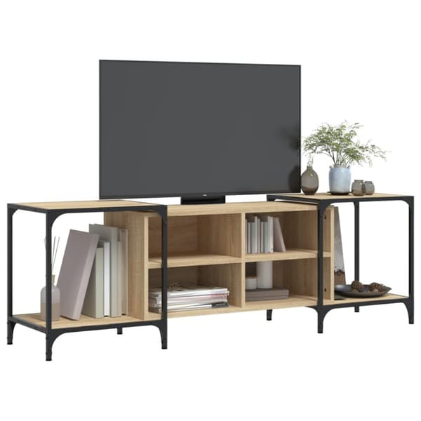 TV-taso Sonoma-tammi 153x37x50 cm tekninen puu