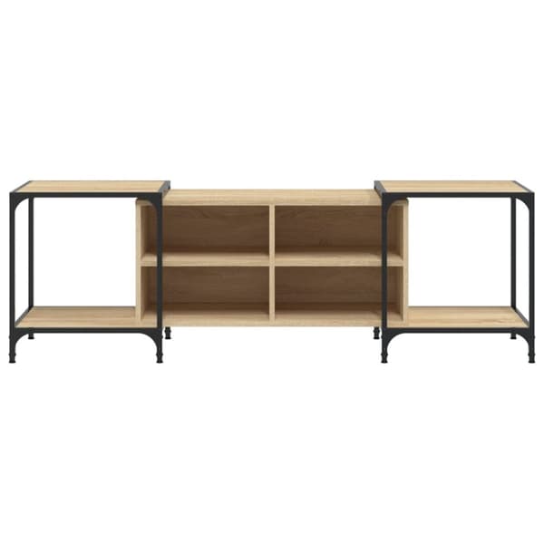 TV-taso Sonoma-tammi 153x37x50 cm tekninen puu