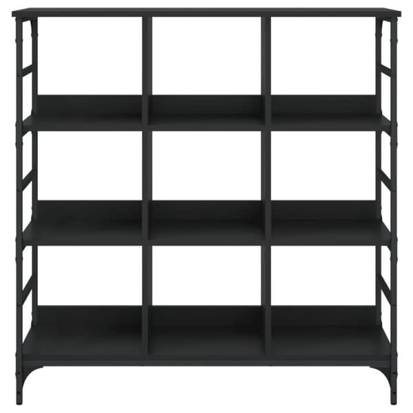 Skänk svart 102x32x103,5 cm konstruerat trä