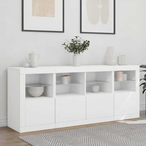 Senkki LED-valoilla valkoinen 163x37x67 cm