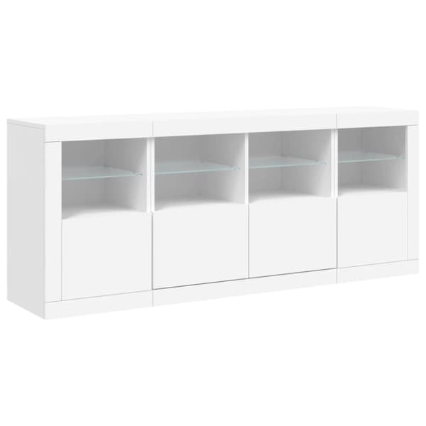 Senkki LED-valoilla valkoinen 163x37x67 cm