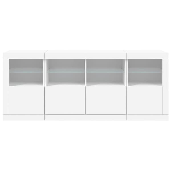 Senkki LED-valoilla valkoinen 163x37x67 cm