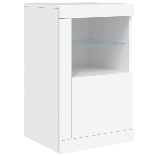 Senkki LED-valoilla valkoinen 163x37x67 cm