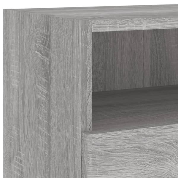 Väggmonterad tv-bänk grå sonoma 100x30x30 cm konstruerat trä