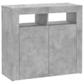 Pikkukuva 7 / 10: Senkki LED-valoilla betoninharmaa 80x35x75 cm