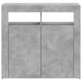 Pikkukuva 9 / 10: Senkki LED-valoilla betoninharmaa 80x35x75 cm