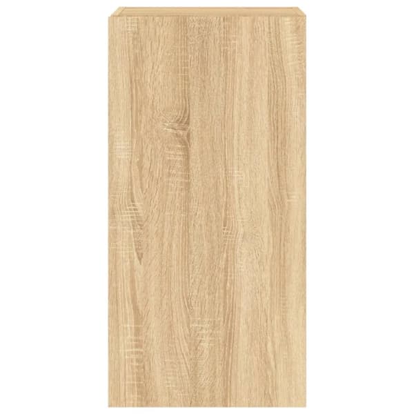 Väggmonterad tv-bänk LED sonoma-ek 40,5x35x80 cm