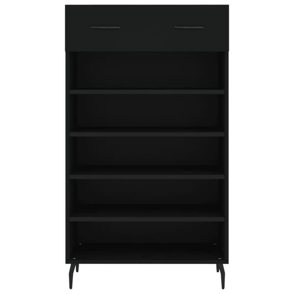 Kenkäkaappi musta 60x35x105 cm tekninen puu