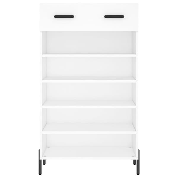 skoreol 60x35x105 cm konstrueret træ hvid