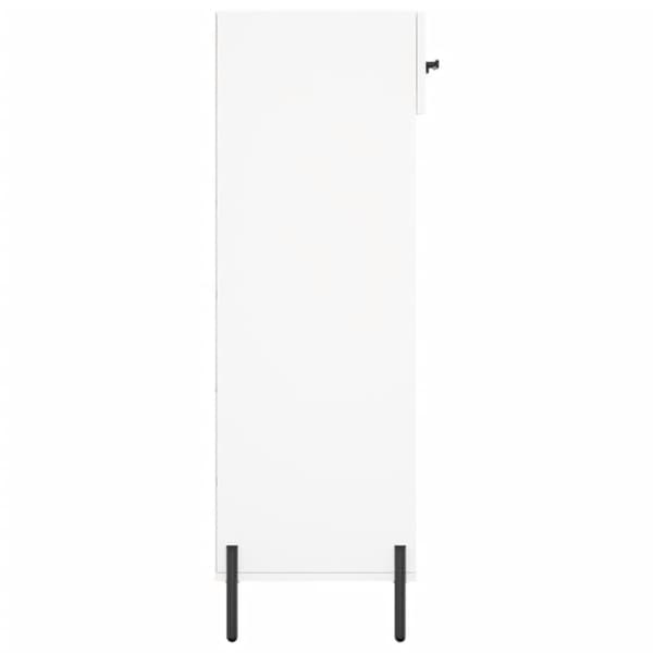 skoreol 60x35x105 cm konstrueret træ hvid