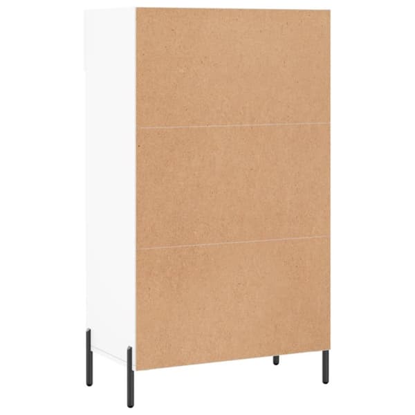 skoreol 60x35x105 cm konstrueret træ hvid