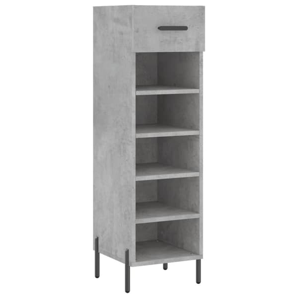 skoreol 30x35x105 cm konstrueret træ betongrå