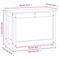 Miniatyrbild 10 av 10: Förvaringslåda honungsbrun 60x32x45,5 cm massiv furu