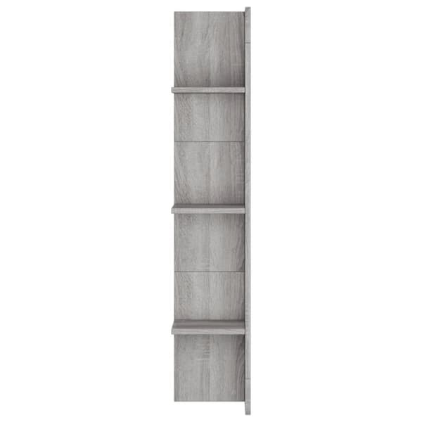 tv-møbel 152x22x113 cm konstrueret træ grå sonoma-eg