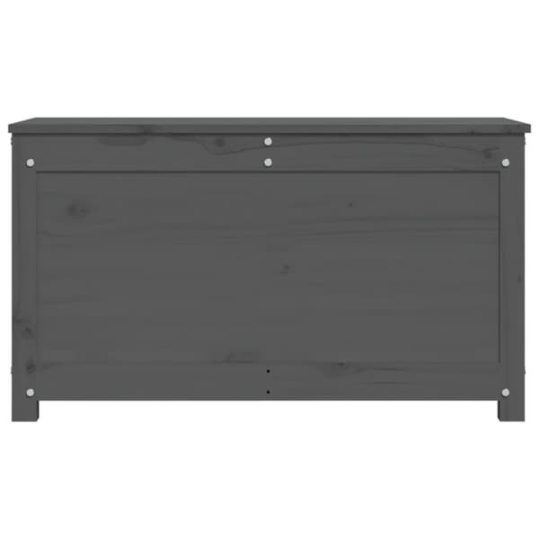 opbevaringskasse 80x40x45,5 cm massivt fyrretræ grå