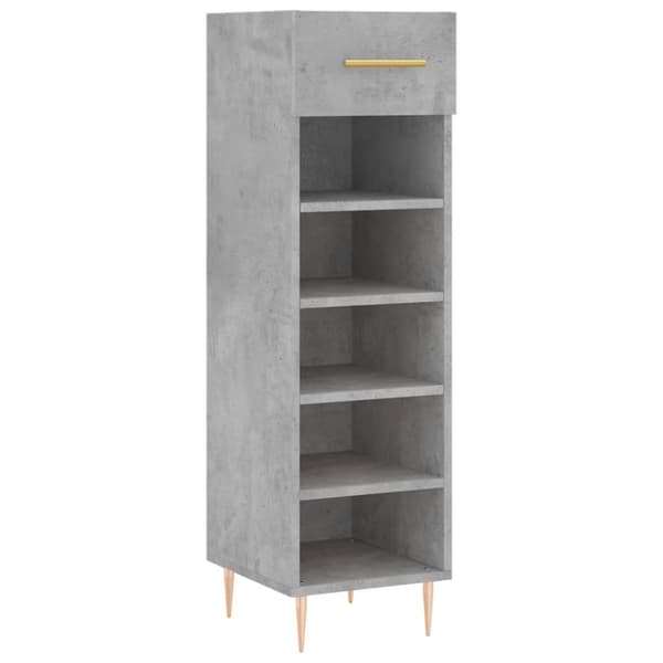 skoreol 30x35x105 cm konstrueret træ betongrå