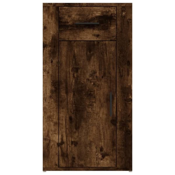 skrivebordsskab 40x49x75 cm konstrueret træ røget egetræsfarve