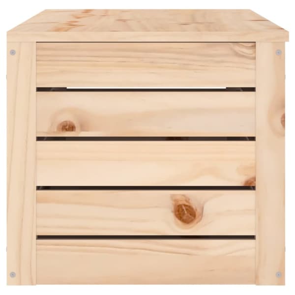opbevaringskasse 109x36,5x33 cm massivt fyrretræ