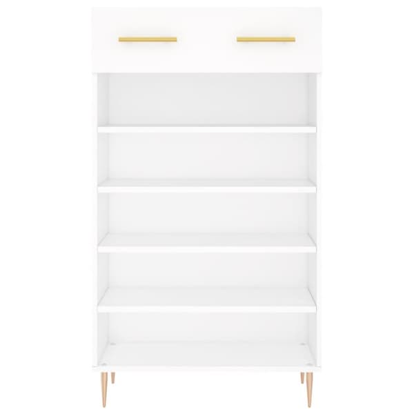 skoreol 60x35x105 cm konstrueret træ hvid