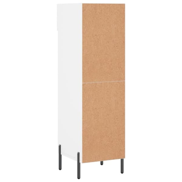 skoreol 30x35x105 cm konstrueret træ hvid