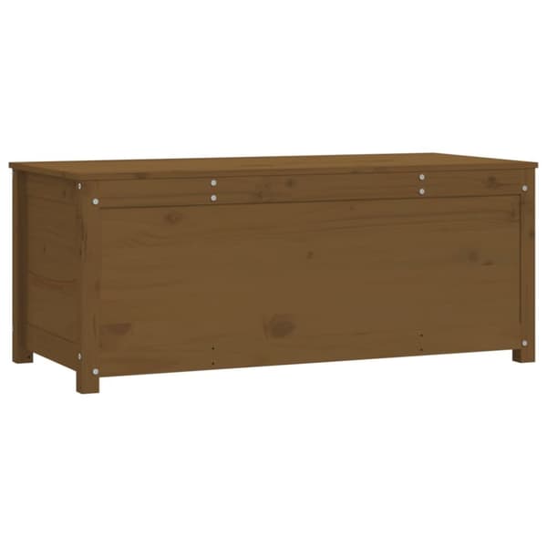 opbevaringskasse 110x50x45,5 cm massivt fyrretræ gyldenbrun