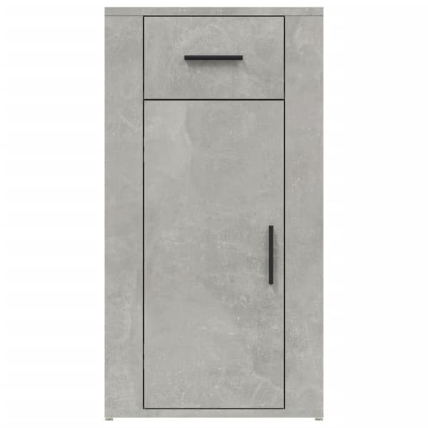 skrivebordsskab 40x49x75 cm konstrueret træ betongrå