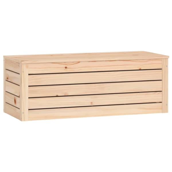 opbevaringskasse 89x36,5x33 cm massivt fyrretræ