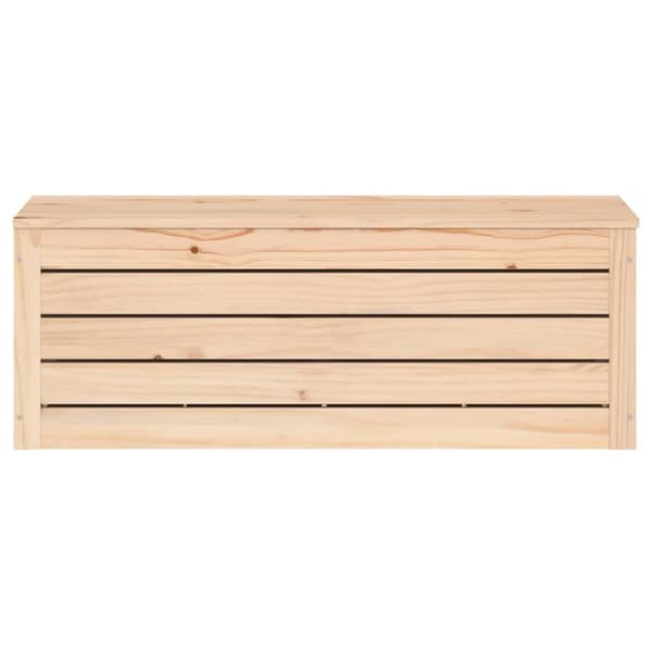 opbevaringskasse 89x36,5x33 cm massivt fyrretræ