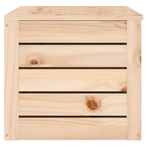 opbevaringskasse 89x36,5x33 cm massivt fyrretræ