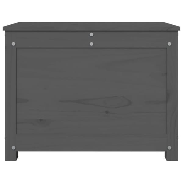 opbevaringskasse 60x32x45,5 cm massivt fyrretræ grå