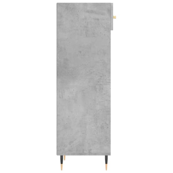Skoskåp betonggrå 30x35x105 cm konstruerat trä
