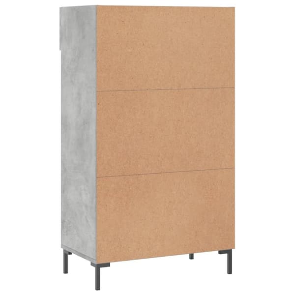 skoreol 60x35x105 cm konstrueret træ betongrå