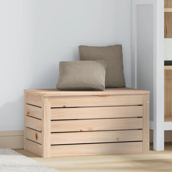 opbevaringskasse 59,5x36,5x33 cm massivt fyrretræ