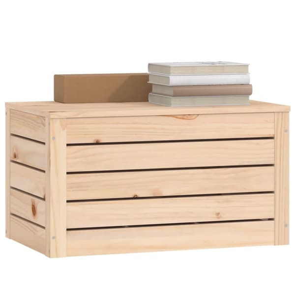 opbevaringskasse 59,5x36,5x33 cm massivt fyrretræ