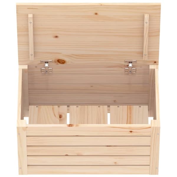 opbevaringskasse 59,5x36,5x33 cm massivt fyrretræ