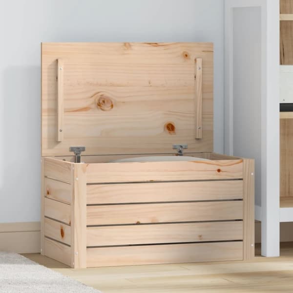 opbevaringskasse 59,5x36,5x33 cm massivt fyrretræ