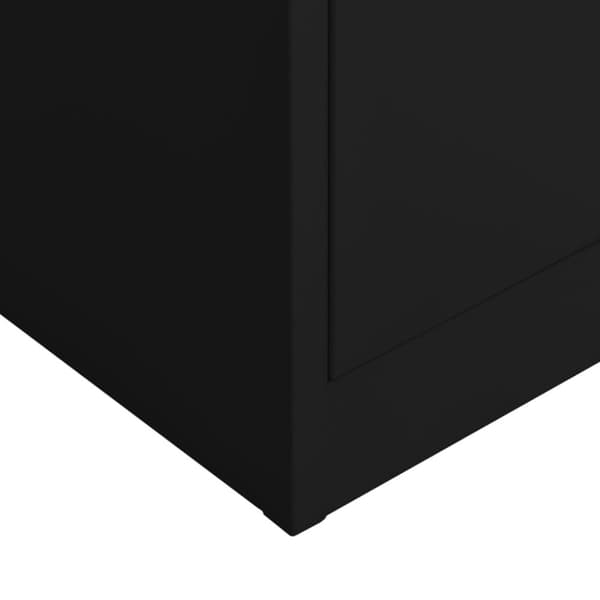 Pukukaappi musta 90x40x180 cm teräs