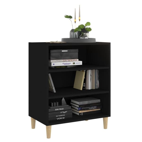 skænk 57x35x70 cm spånplade sort