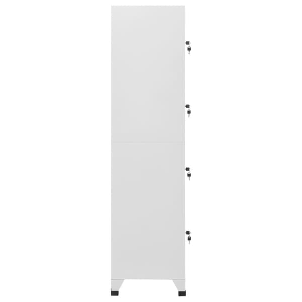 lockerskab med fire rum 38x45x180 cm