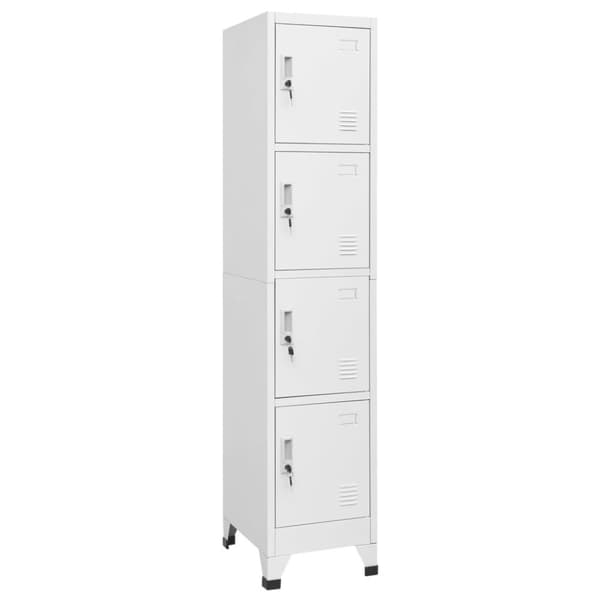 lockerskab med fire rum 38x45x180 cm